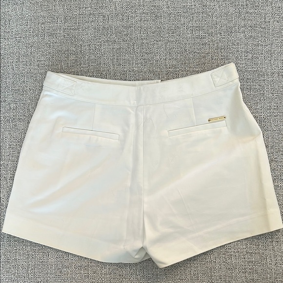 Michael Kors High Waist Cream and Gold Tailored Shorts - Picture 4 of 4